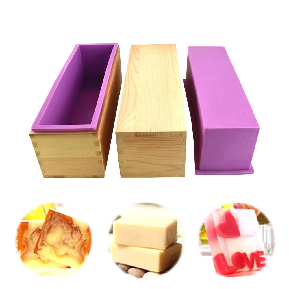 Soap Making For Beginners Book - Silikon-Seifenform, flexible rechteckige Laibform mit Herstellung
