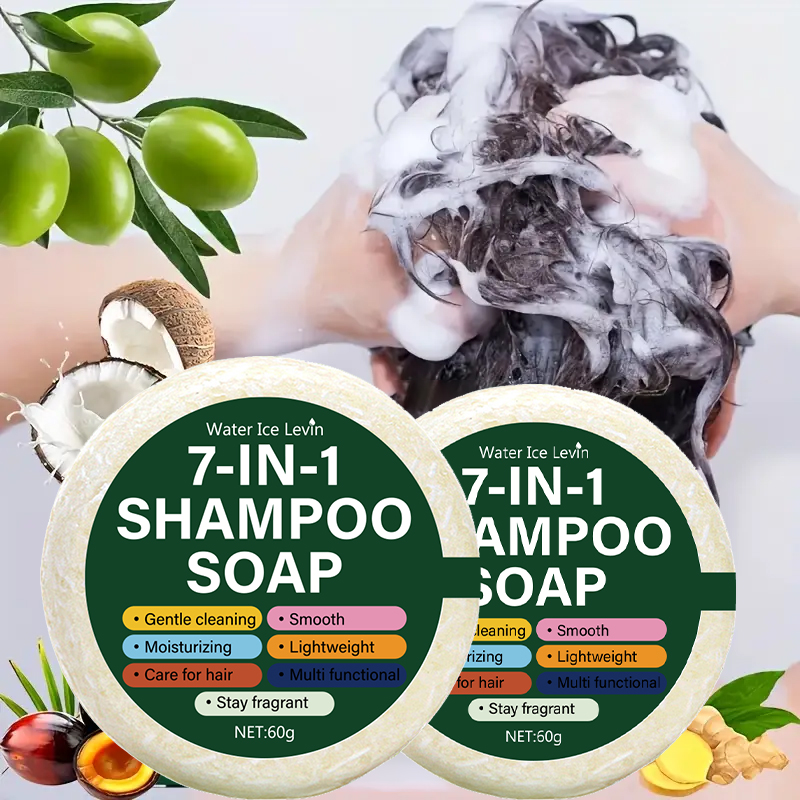 Soap Making Glycerin - 7-in-1 Shampoo-Seifenstück | All-in-One-Formel auf Pflanzenbasis