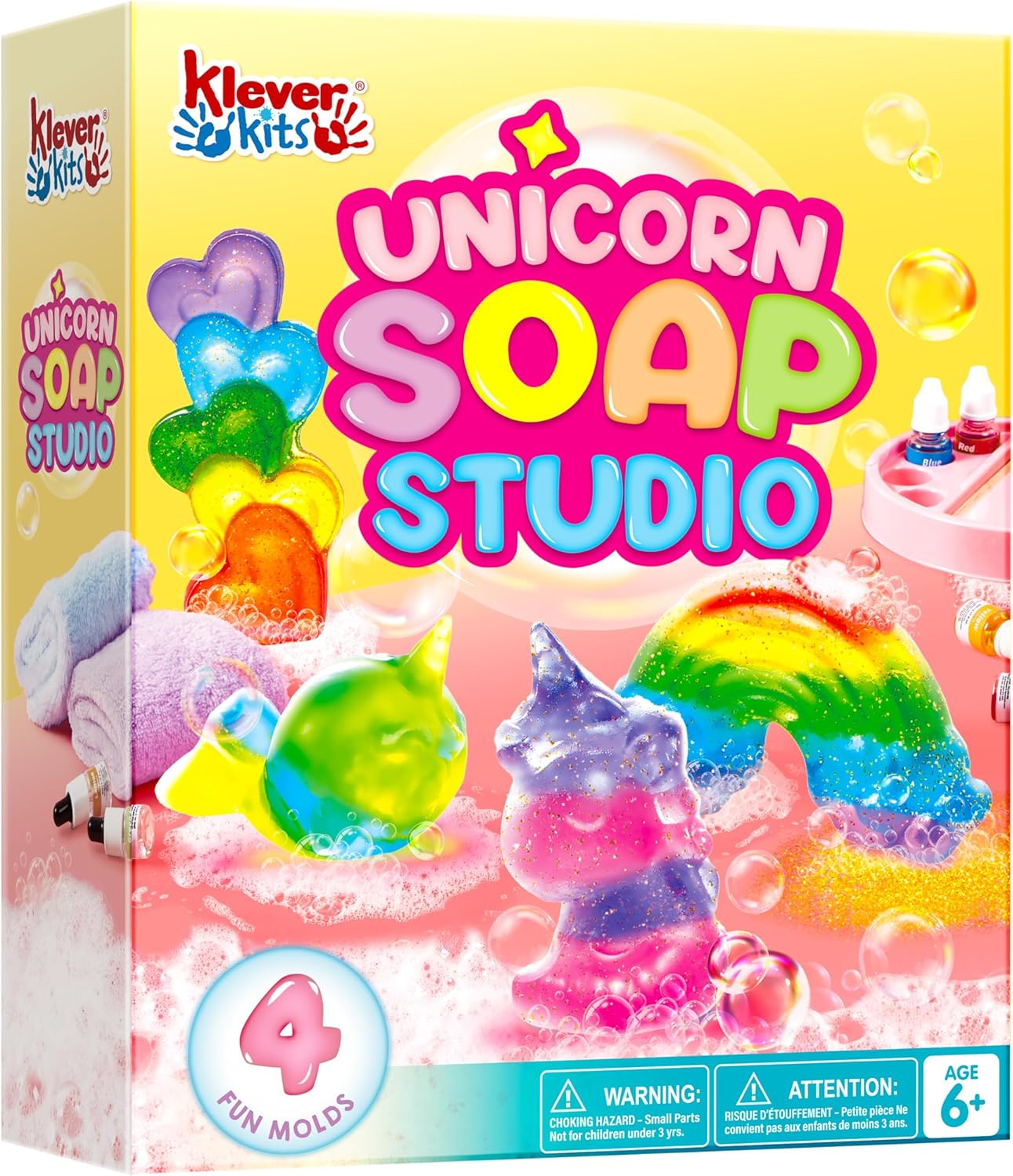 Soap Making Essentials - JOYFY Einhorn-Seifenherstellungsset für Mädchen, Basteln, DIY-Projekt