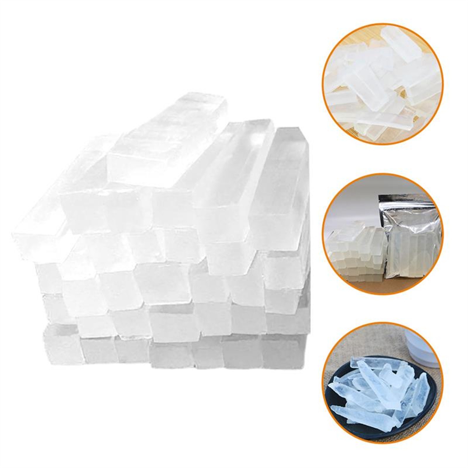 Soap Making Glycerin - 250g Beutel Klares Glycerin-Seifenbasis für Bio-Handseifenherstellung,