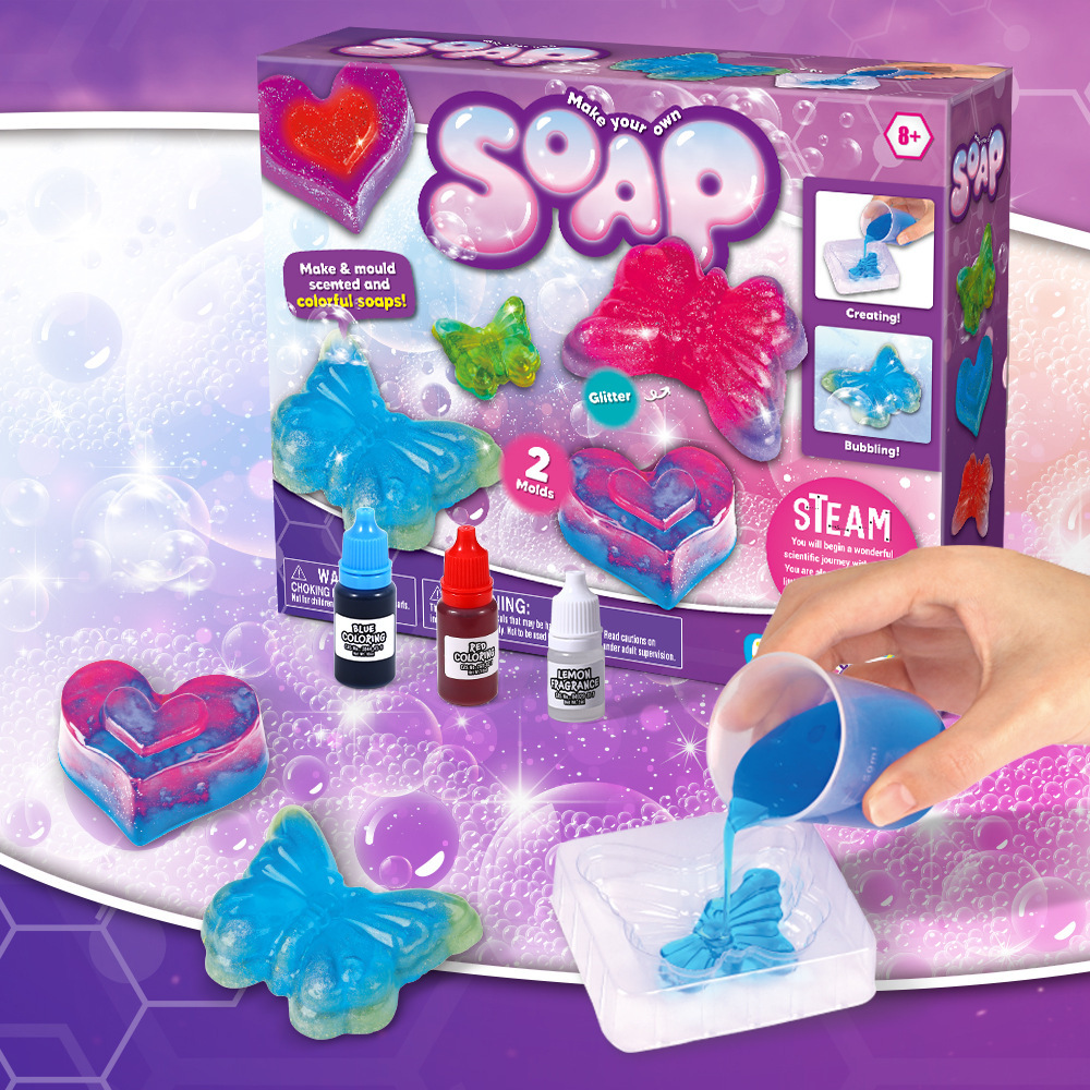 Soap Making Handmade - DIY Seifenherstellungs-Set STEM Wissenschaftsexperiment-Set Lehrreiches Spielzeug