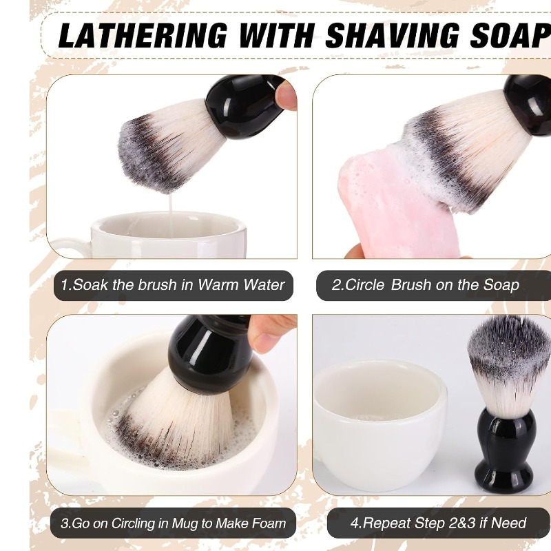 1 Stück Bart-Rasierpinsel, Hol – Soap Making Utensils Bewertung und Preis